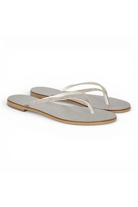 Infradito donna Nicolas Lainas in microstrass colore argento. NICOLAS LAINAS | 87CM-ARGENTO